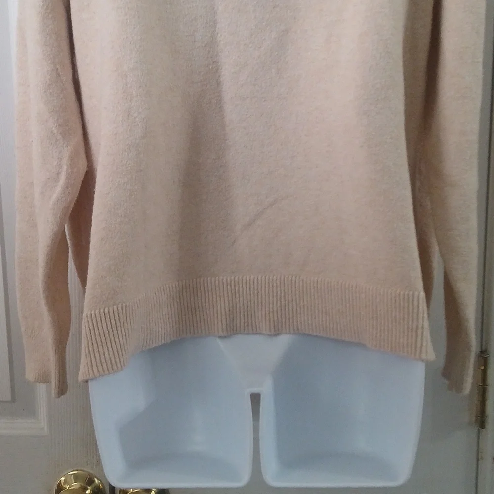 Loft Afgan hound beige camel sweater Sz L EUC - Picture 5 of 8